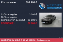 Lamborghini Urus S 4.0 V8 666 CV 67-Bas-Rhin